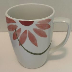 CORNING Pretty Pink (Corelle) Mug Cup Pink Floral, Green Swirl Stem Replacement